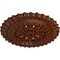 Ekena Millwork Sellek Medallion (Canopies up to 1 1/8"), 18 1/2"OD x 7/8"ID x 1 1/2"P, Burnished Mahogany Crackle CM18SKBMC - alternate 3